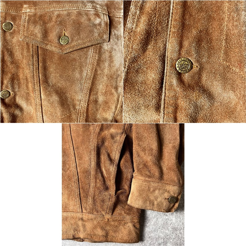 80s WHIPP 本革 スエード レザー トラッカー ジャケット M / 80年代