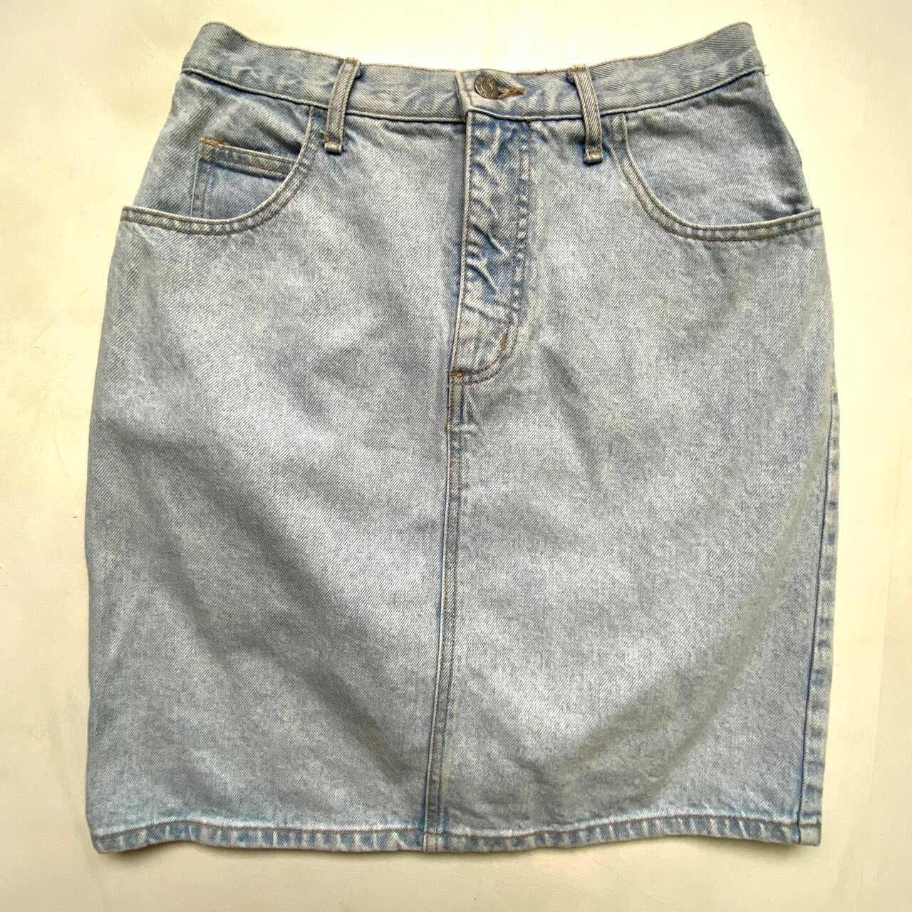 90年代 USA製 GUESS ゲス Aライン デニム スカート レディースM相当 