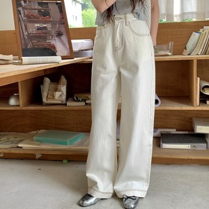 white casual widepants　2litr03259