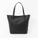 Shrink Leather Vertical Tote Bag(No metal fittings)　Black