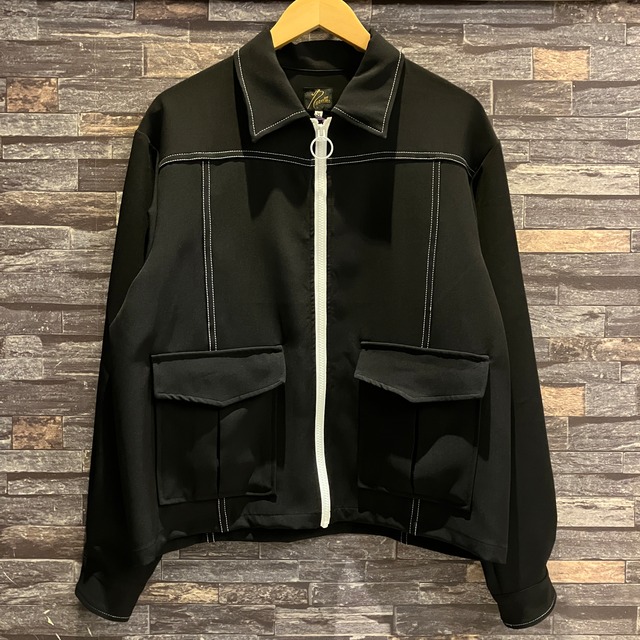 NEEDLES STITCHED BLOUSON BLACK