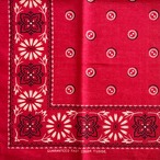 【 Good】60s tuside ヴィンテージバンダナ MADE IN USA　レッド