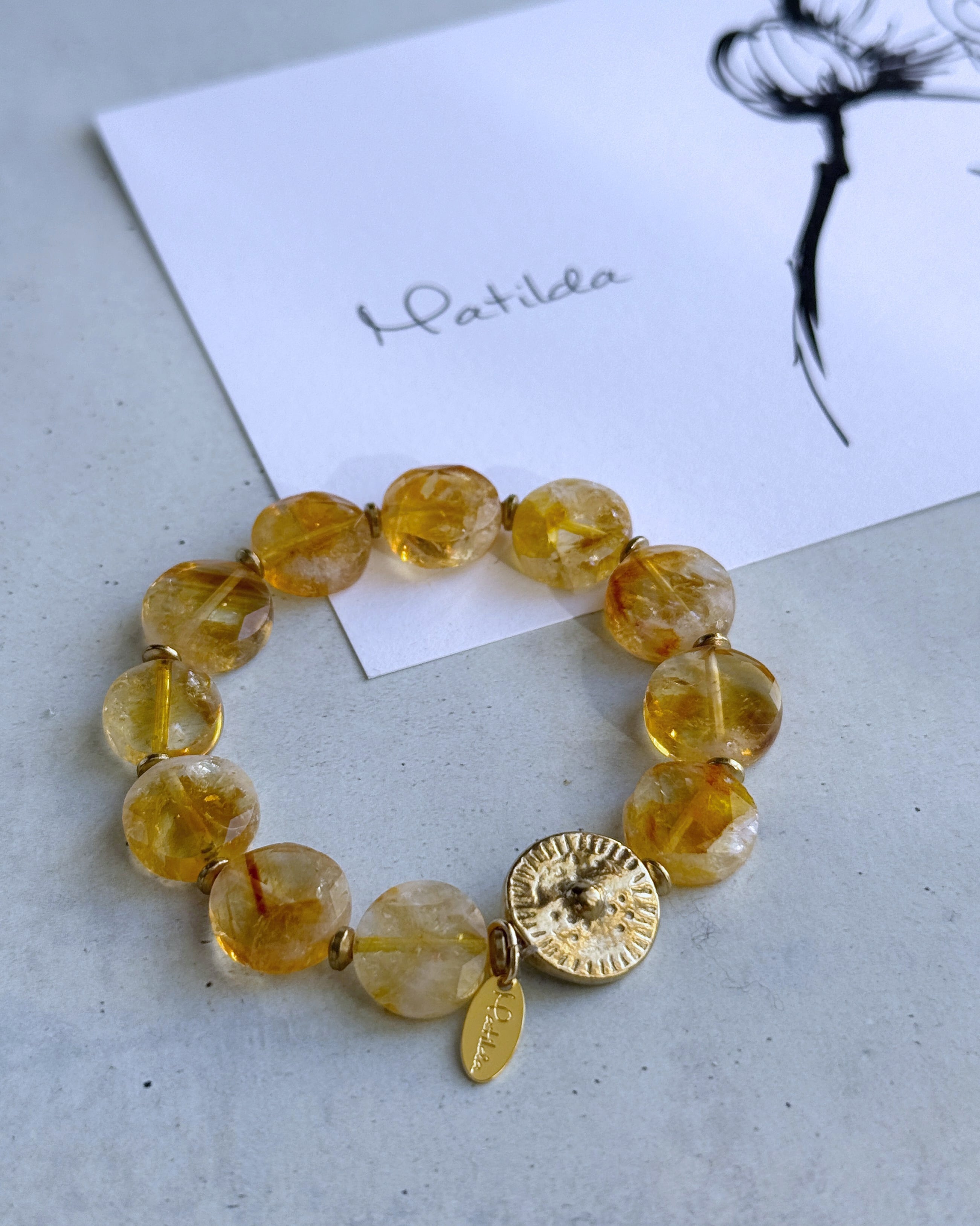 tumble bracelet(シトリン)