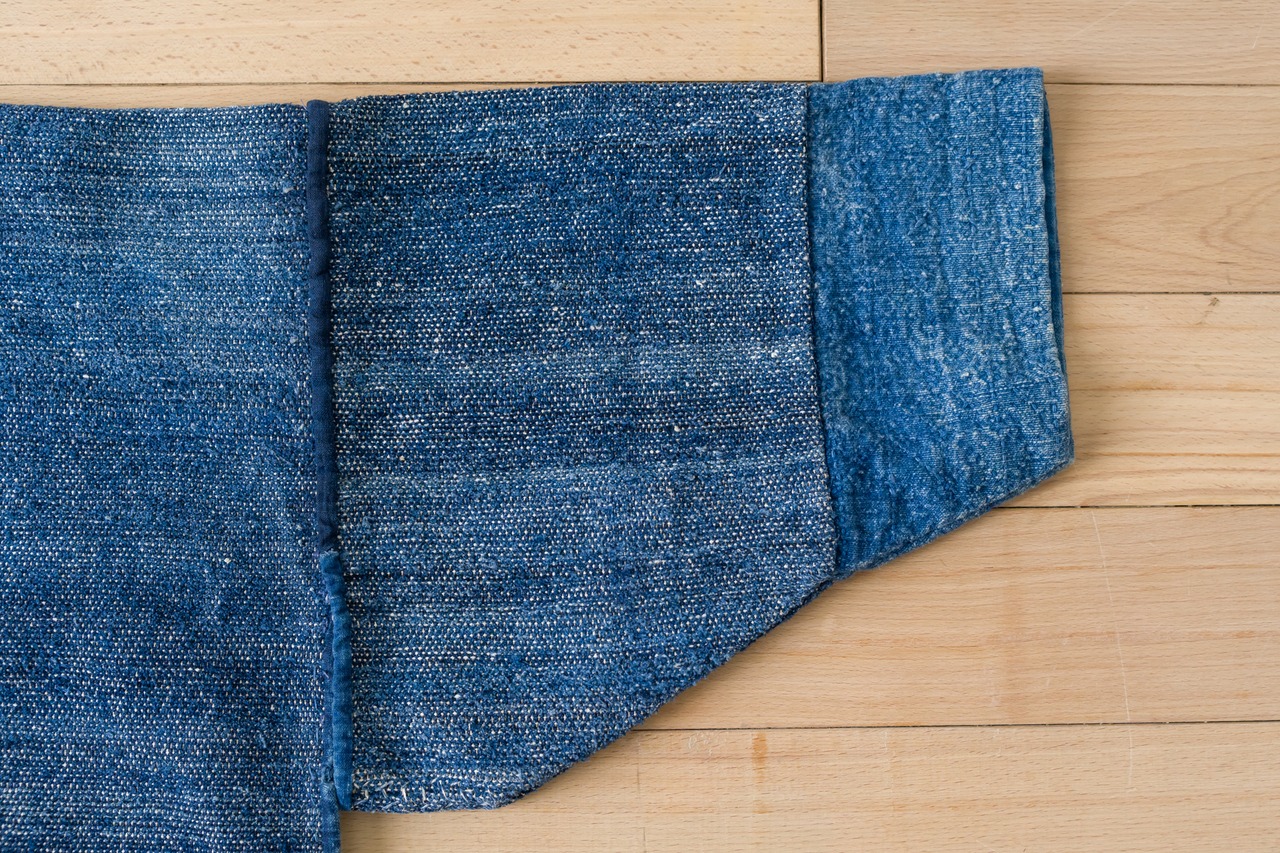 刺し子の襟の羽織り