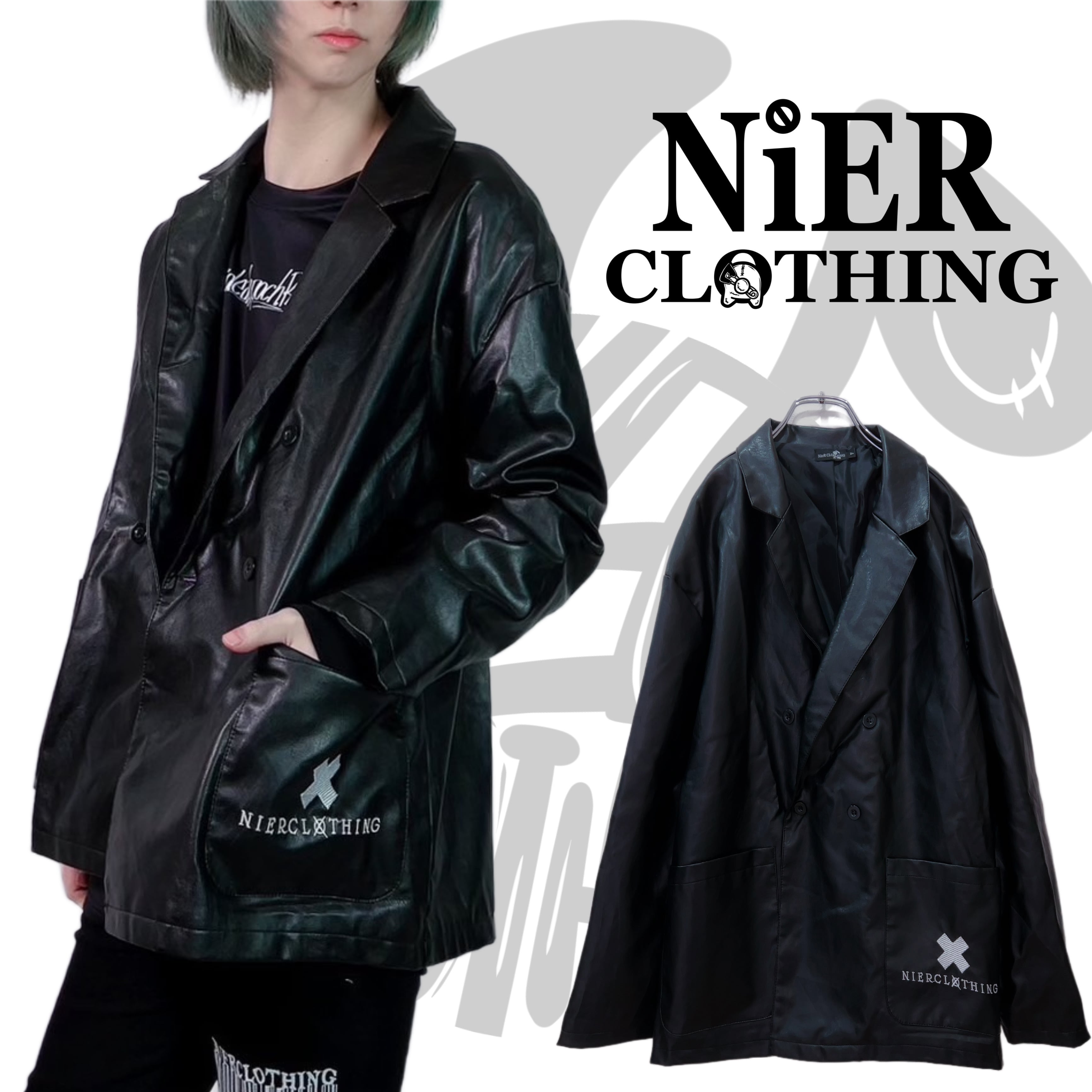 春秋用フェイクレザージャケット | NIER CLOTHING