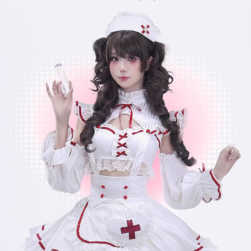 地雷系 コスチュームセット ナース風×堕天使デザイン｜WithU