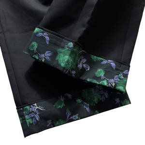 2022SS DIOR by Kim Jones floral design black pants