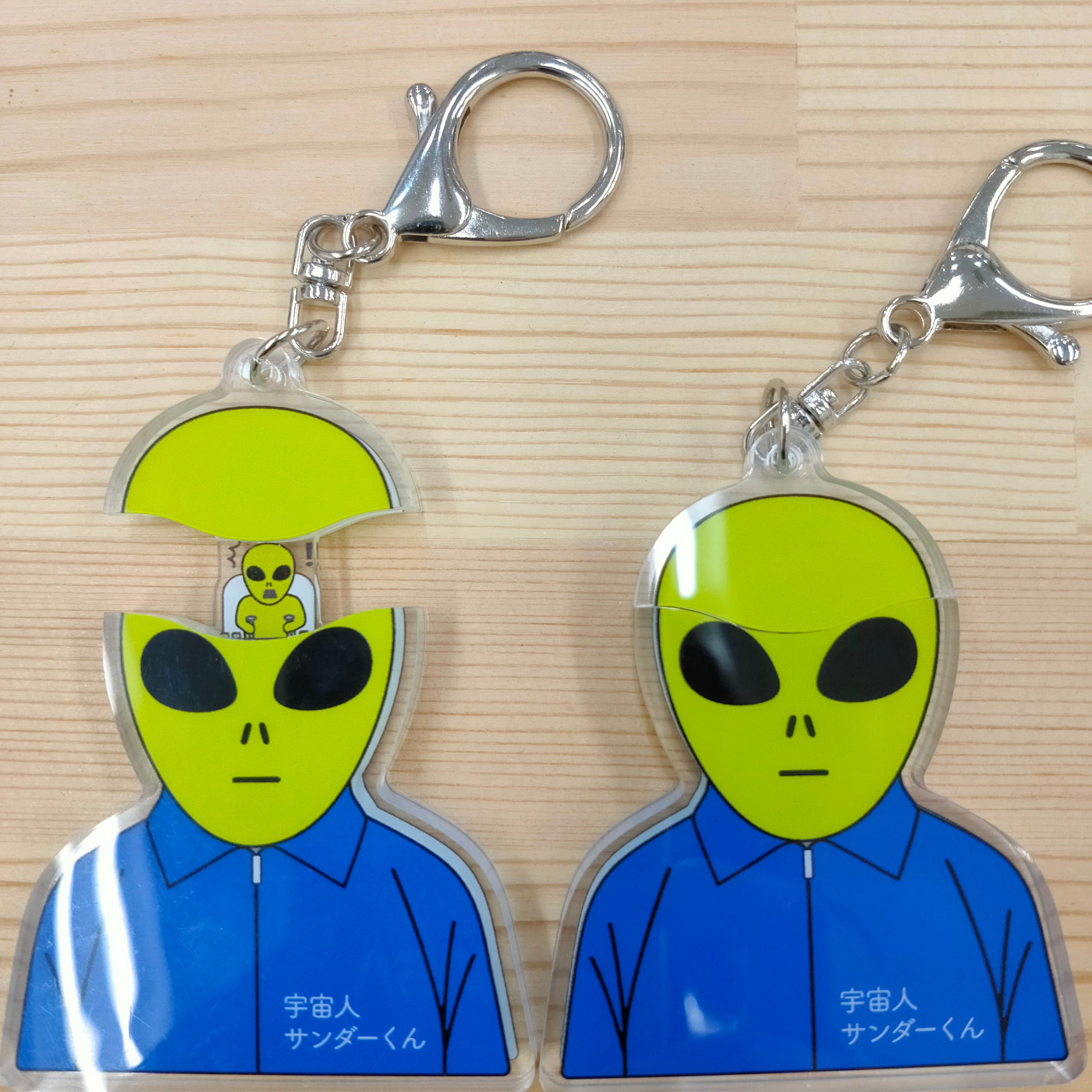 頭パカッ！サンダーくんキーホルダー | 宇宙科学博物館コスモアイル