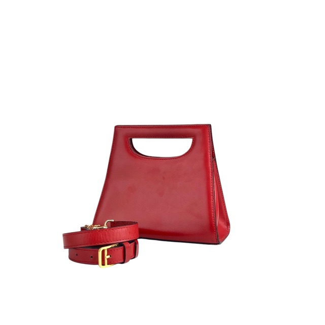 CELINE セリーヌ ショルダーバッグ レッド レザー 2way ミニバッグ vintage ヴィンテージ オールド 23vmug