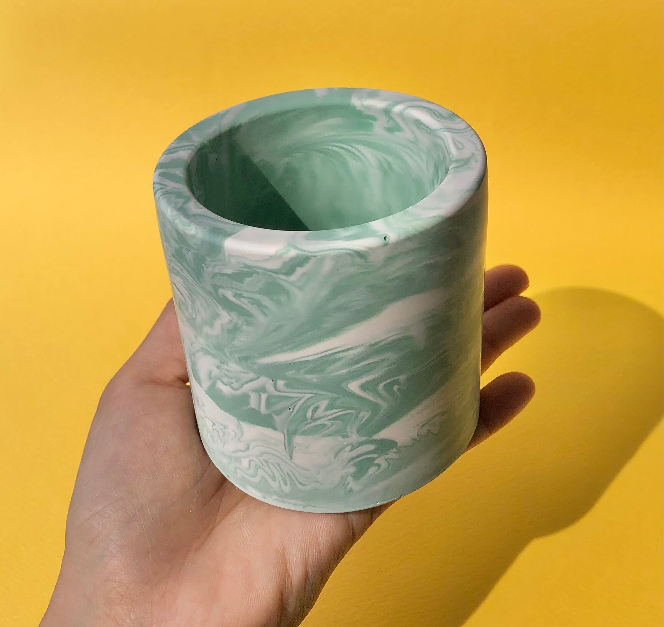 ペンポット ペンスタンド ペン立て マーブル柄