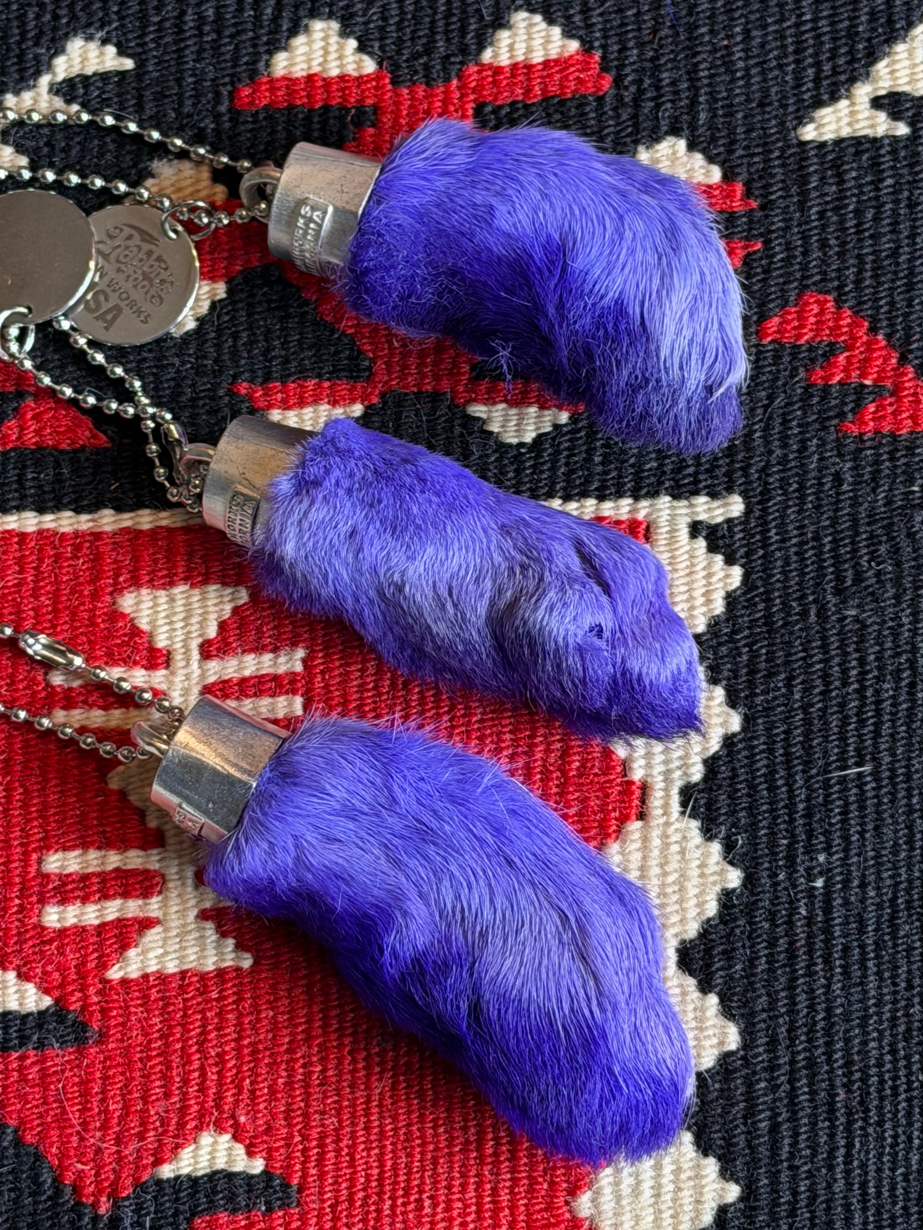 RABBITS FOOT KEY CHAIN 