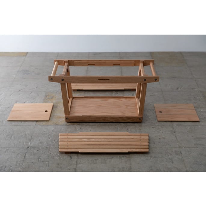 コンテナ イキキ IKIKI シェルフコンテナLオーク shaelf container L