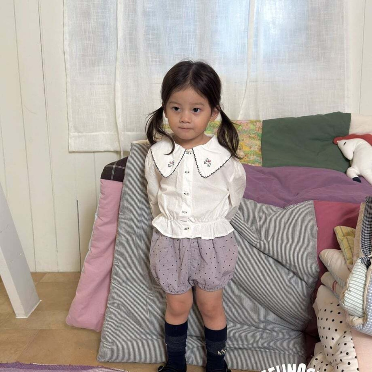 韓国子供服 / 26Autumn / 〖取寄〗JEJEUNOSITY / ドットブルマ / キッズ服 / ジュニア服 / 秋服 *XS~XL*