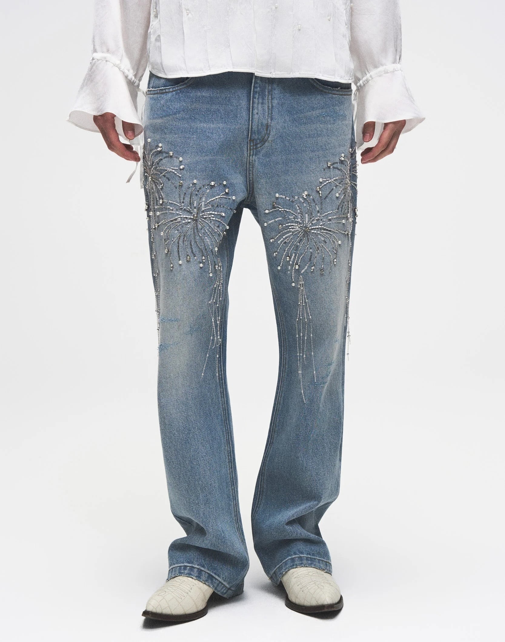 【BIRTH OF  CHILD】花火ウォッシュデニム Birth Of Royal Child / Fireworks Wash Denim | HOLICK