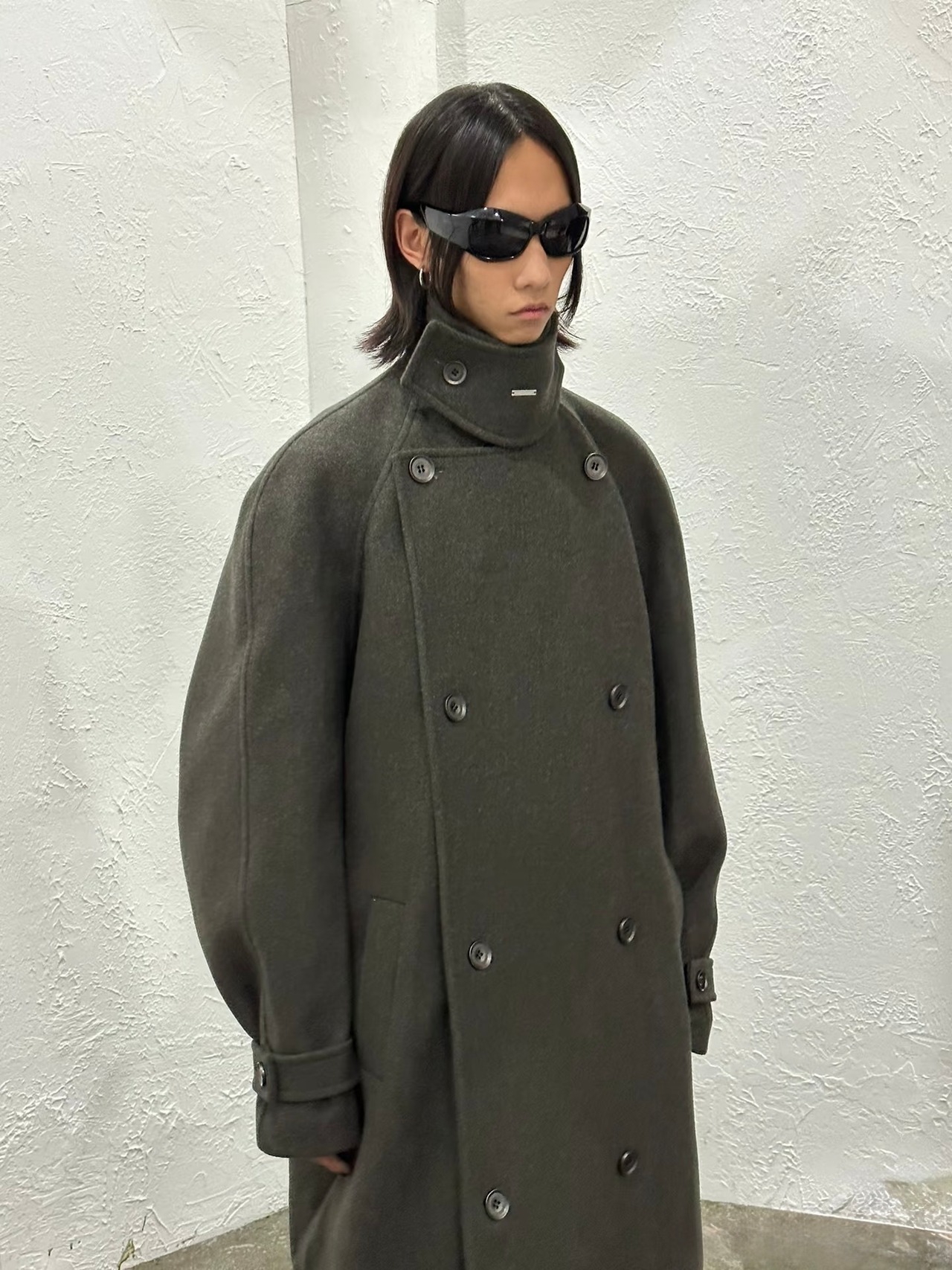 BALIANG Double Breasted Heavy Twill Coat