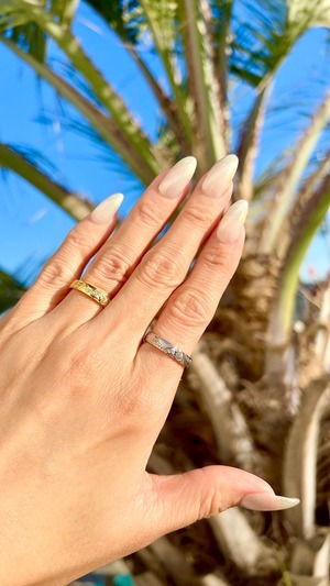 LIFE is sun flowerリバーシブルリング(ゴールド、グリーンゴールド、ピンクゴールド) ¥10,000+tax(¥11,000)