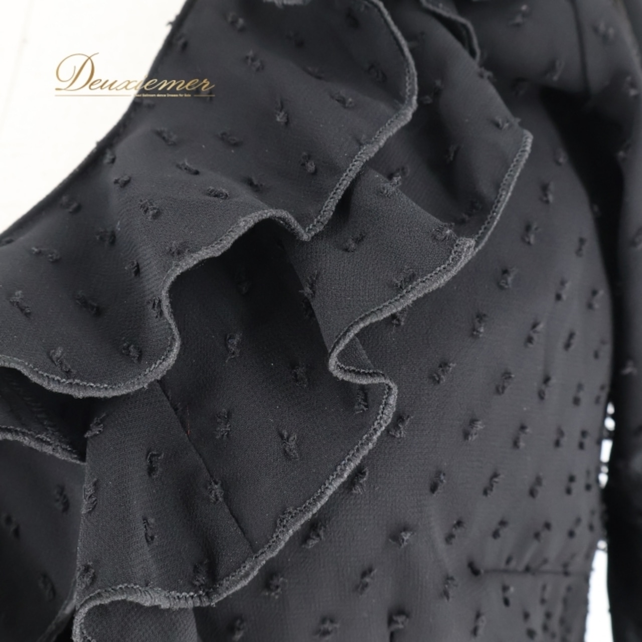 フラメンコ 衣装 ソニアジョーンズ SONIA JOHNES トップス ブラウス 黒 レース ダンス 発表会 フリル 軽い パーティ ブラック系 フラメンコ トップス レース ブラウス 軽量 おしゃれ シンプル 透け感 黒系 ダンス衣装 発表会用 レディース コンサート