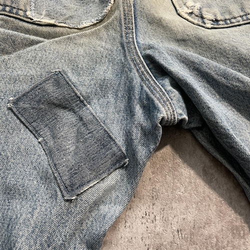 USA生地製 デニム ダブルニー Carhartt B73 DST 31×30 詳細写真15