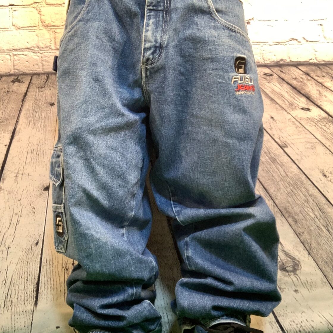 FUBU フブ 極太 ペインターデニムパンツ バギーパンツ | PAY ID