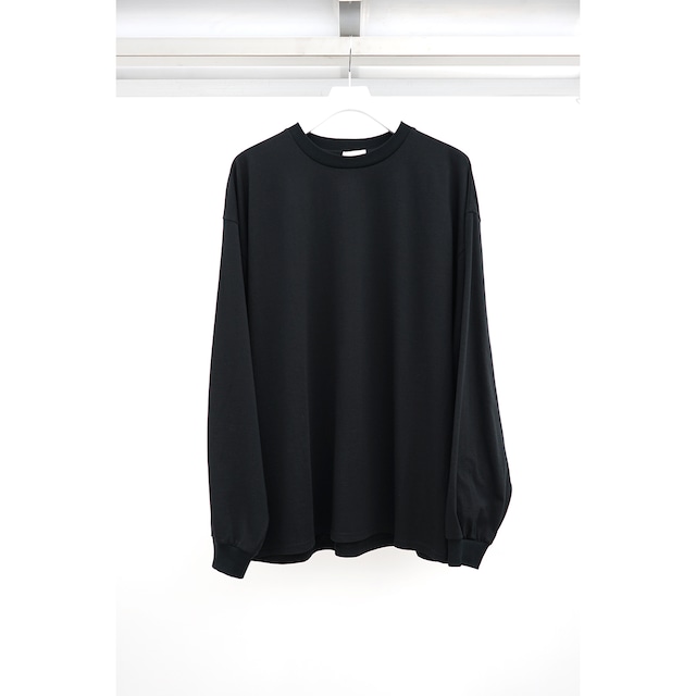 [Blanc YM] (ブランワイエム) BL-24S-CLP Cotton L/S Pullover (Black)