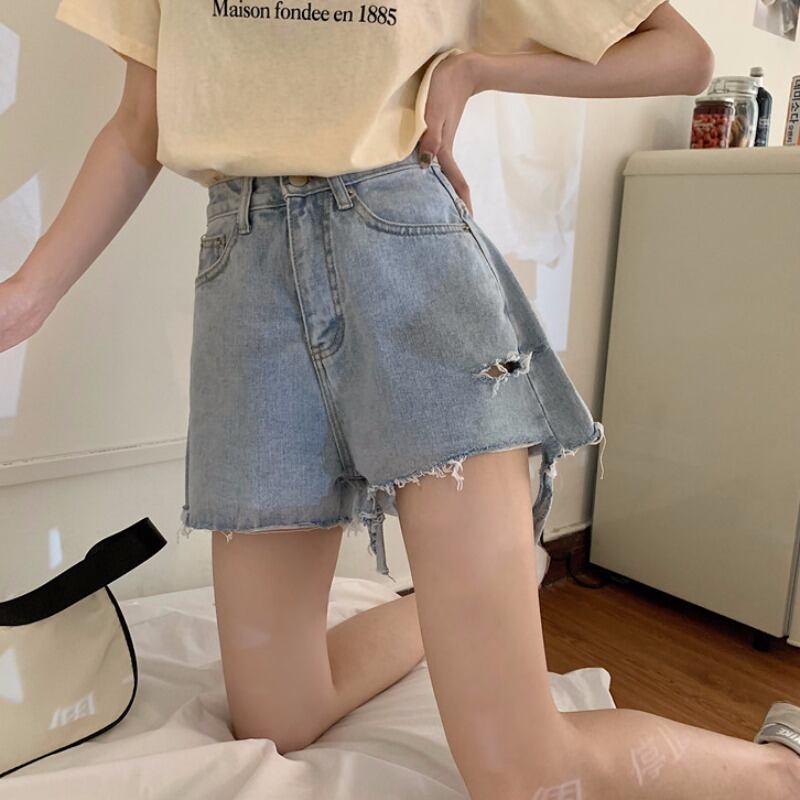 ショーツ レディースサマースタイルハイウェストウェストカジュアルルーズAラインパンツ 夏物 ブルマー 萌量不足44427878417