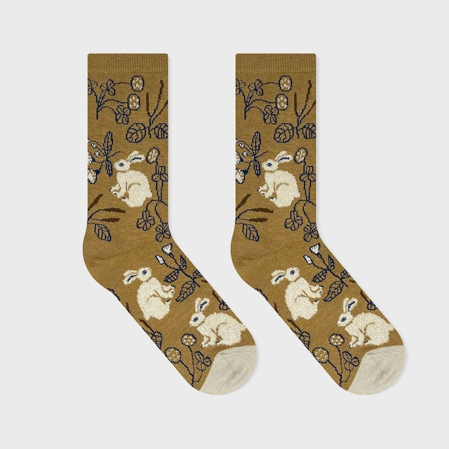 bpbp x 松尾ミユキ SOCKS RABBIT / ソックス ウサギ 22-25cm オーガニックコットン使用 奈良県産 BPMM011