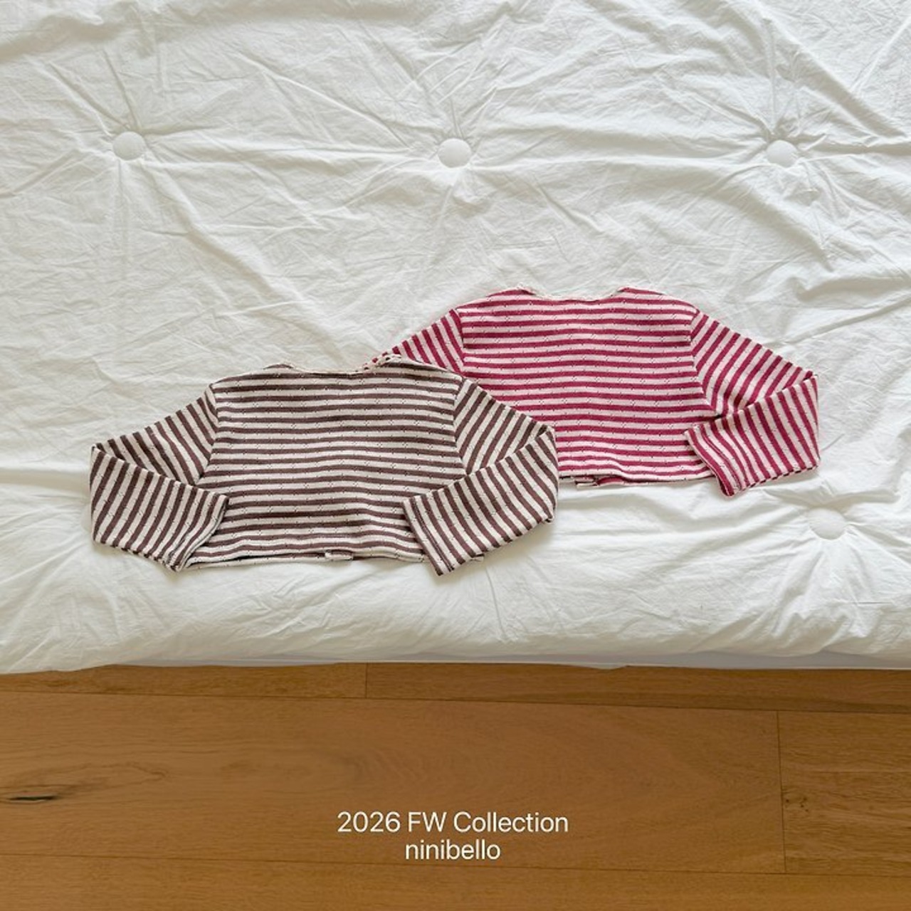 韓国子供服 / ninibello / Tommy Stripe Cardigan / カーディガン *XS~XXL*
