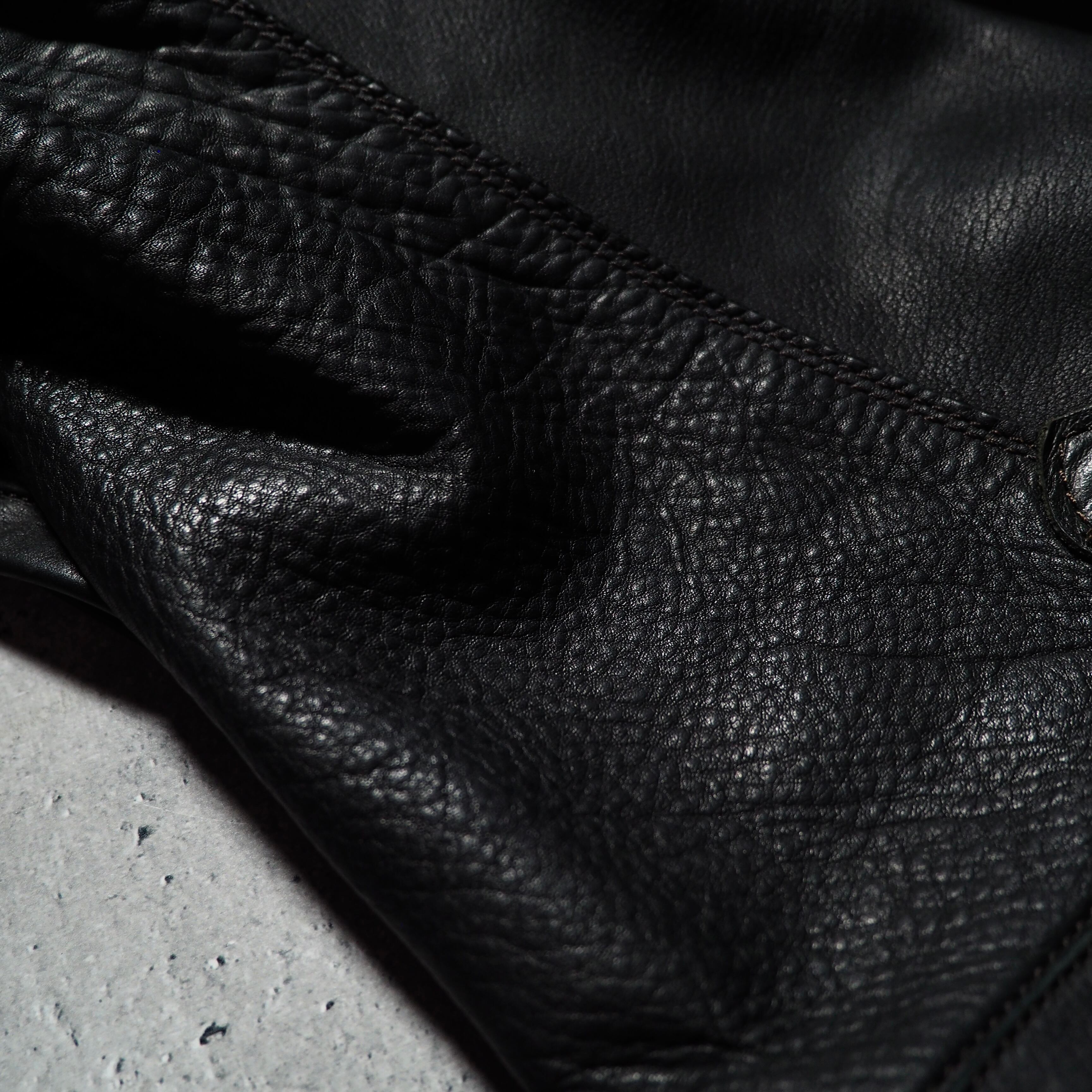 2000s ” Unknown ” Black mode Lamb leather Boots