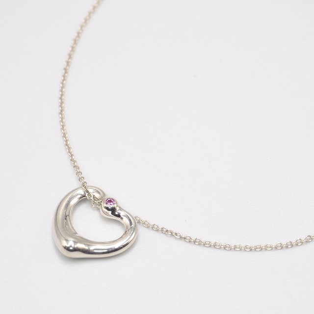 Tiffany&Co. オープンハート ピンクハート ネックレス シルバー925  ティファニー