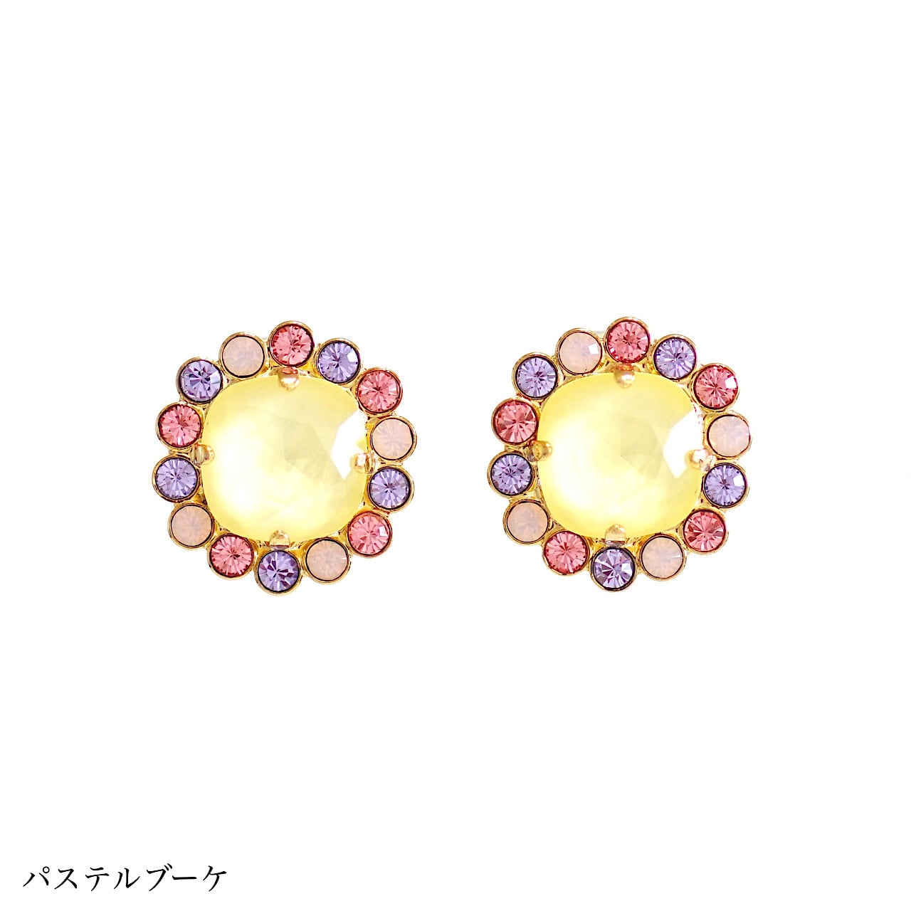 春のお花キャンディ スクエアピアス | MAKI NUMOTO (マキ ヌモト