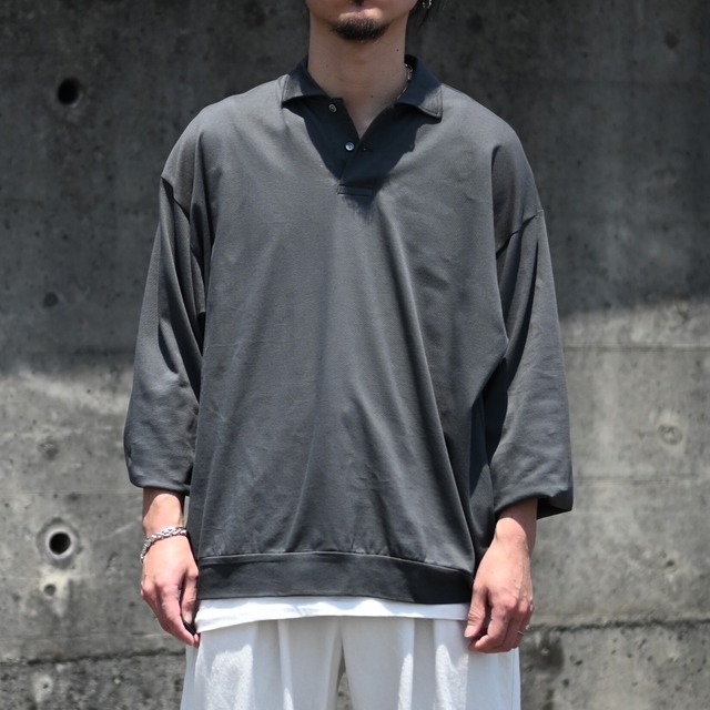 INTERIM / HIGH GAUGE SEA ISLAND PIQUE HYPER BIG LONG POLO SHIRT