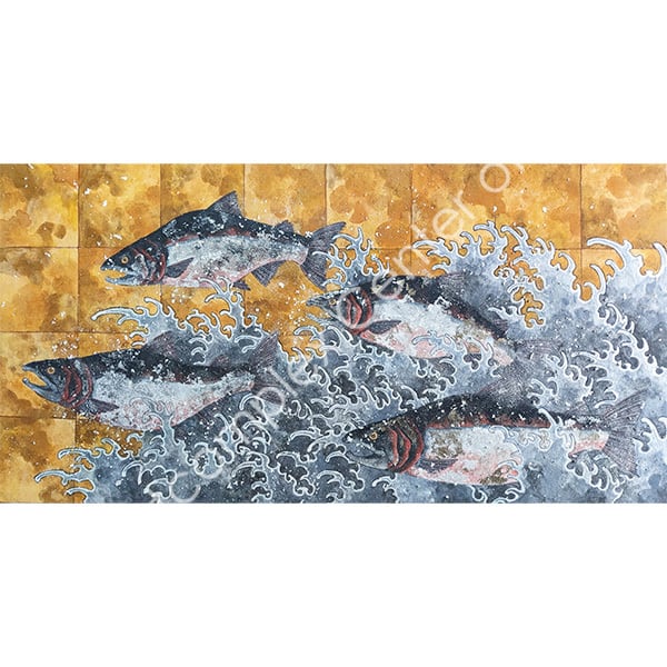 橋本六久「遡上」