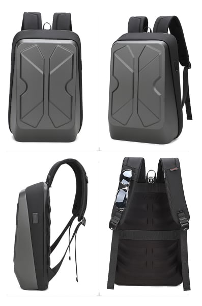 FENRUIEN リュック ビジネスリュック ハードシェルバックパック 防水 盗難防止 USB充電ポート 容量拡張 15.6インチラップトッ