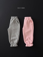 韓国子供服 / 26Autumn / 〖取寄〗DAILYBEBE / フリルジョガーパンツ / キッズ服 / ジュニア服 / 秋服 *XS~JL*