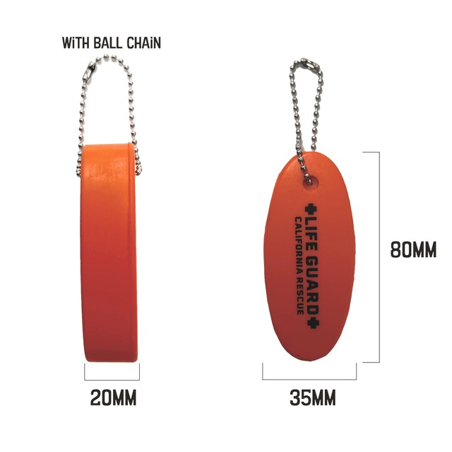 水に浮く！アメリカンなフロートキーホルダー キャンプ サーフ 釣り