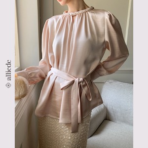 リボンデザインブラウス　A3225