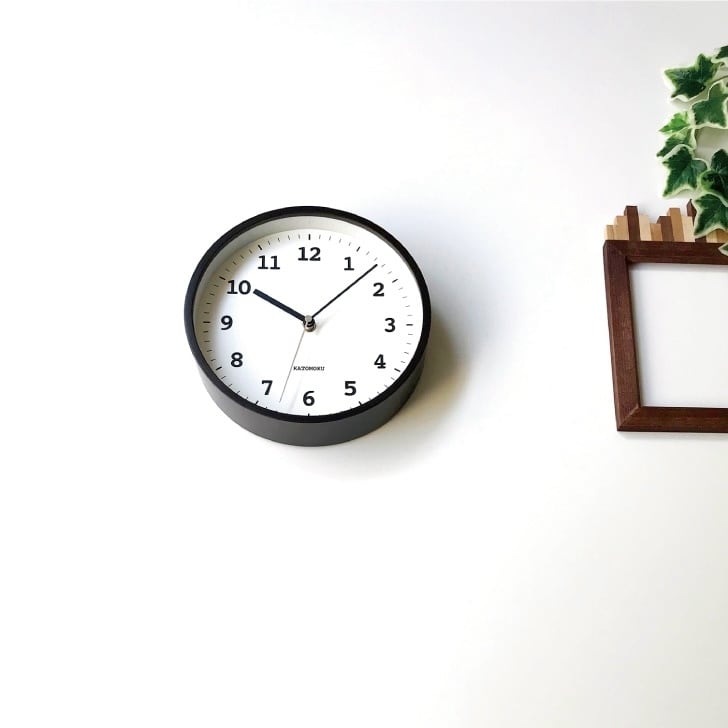 KATOMOKU plywood clock 13 ブラウン km-84BR | 加藤木工株式会社