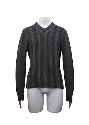 CoSTUME NATIONAL striped V-neck sweater