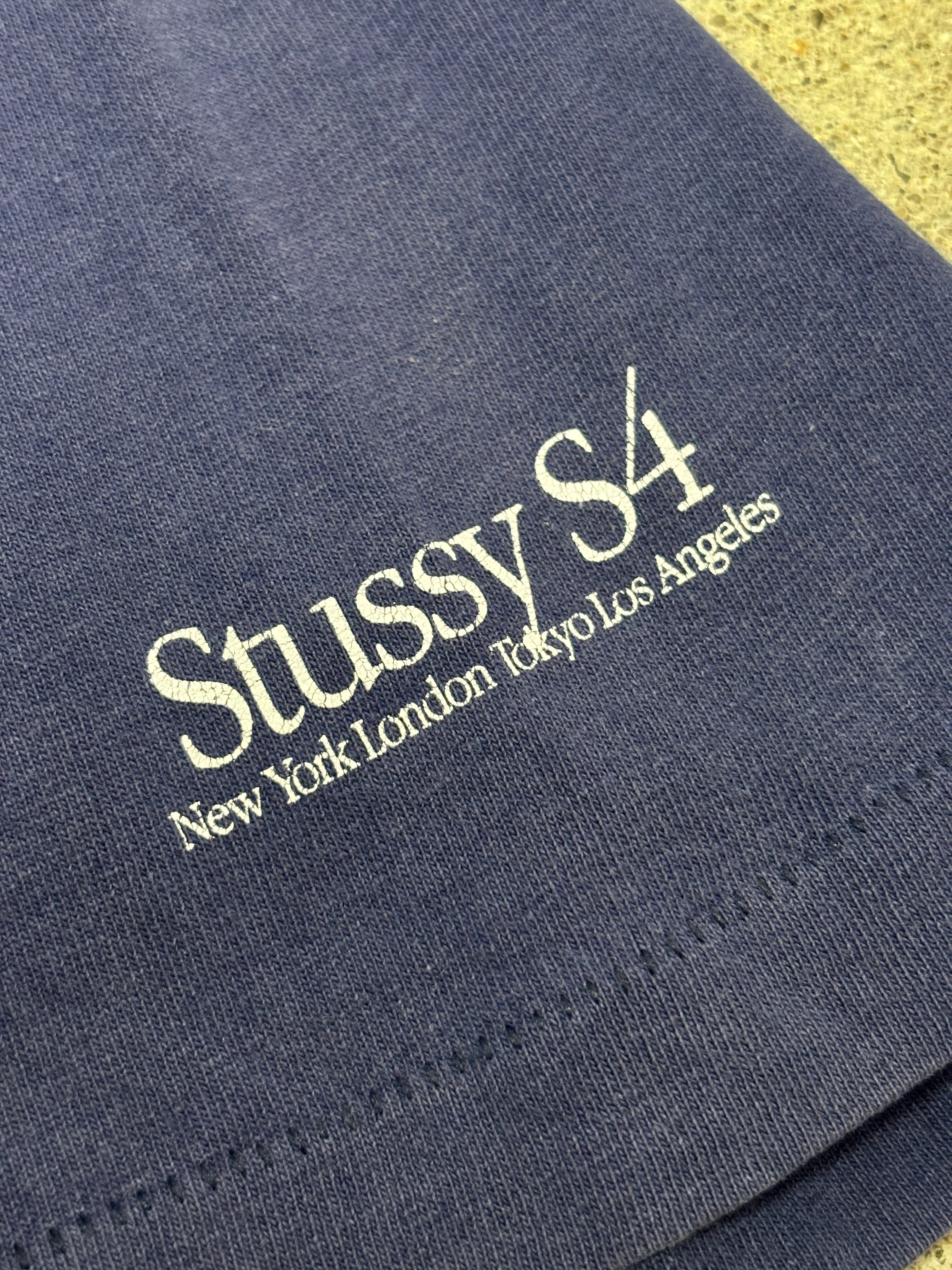 00s OLD STUSSY/Apple Parody Tee/USA製/銀タグ/M/アップルパロディ