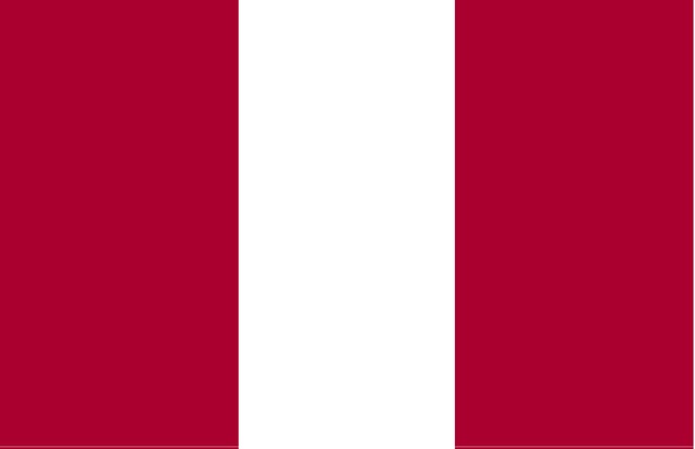 red＆white＆red　三色フラッグ縦縞
