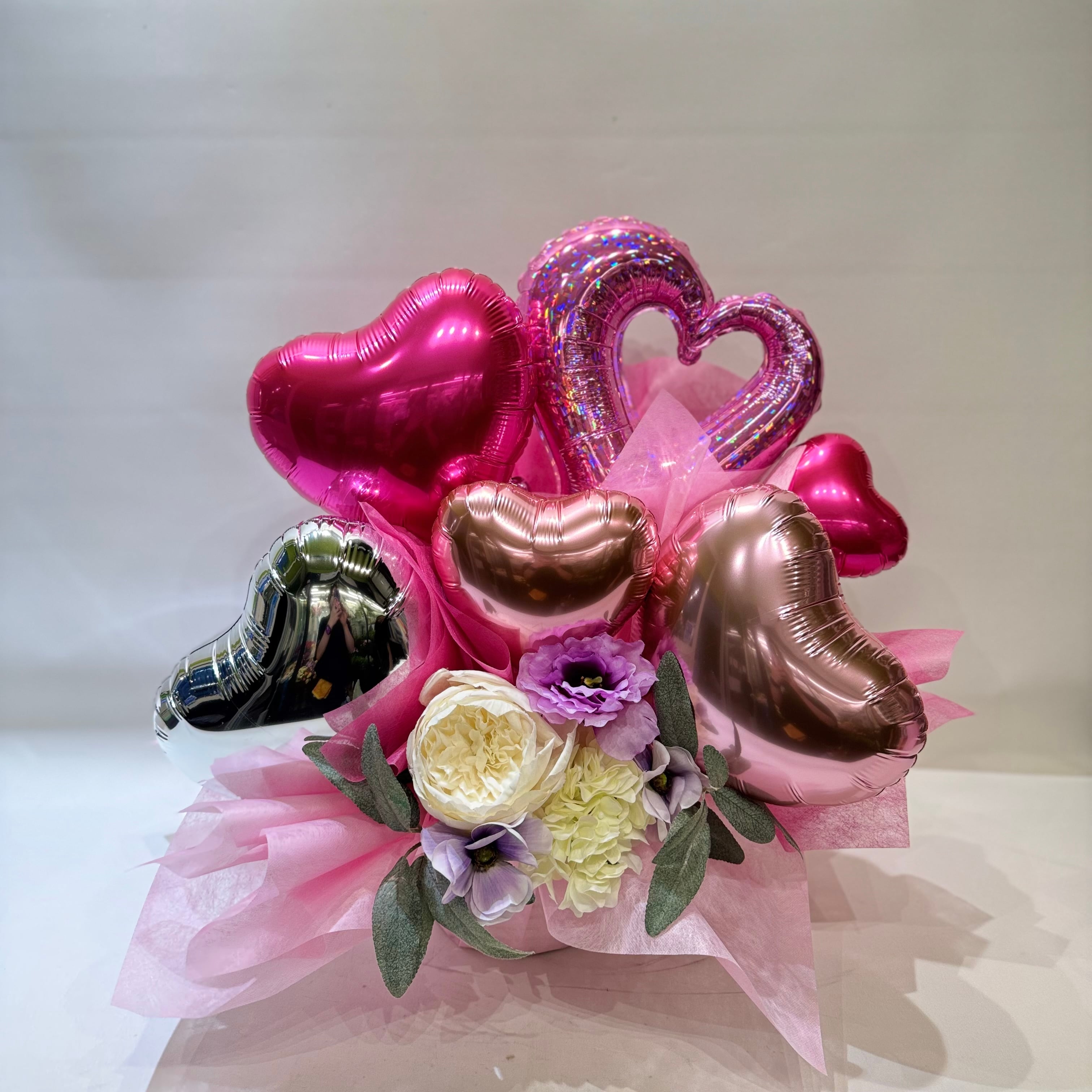 送料無料】バルーンアレンジメントM 造花 誕生日 お祝い インテリア