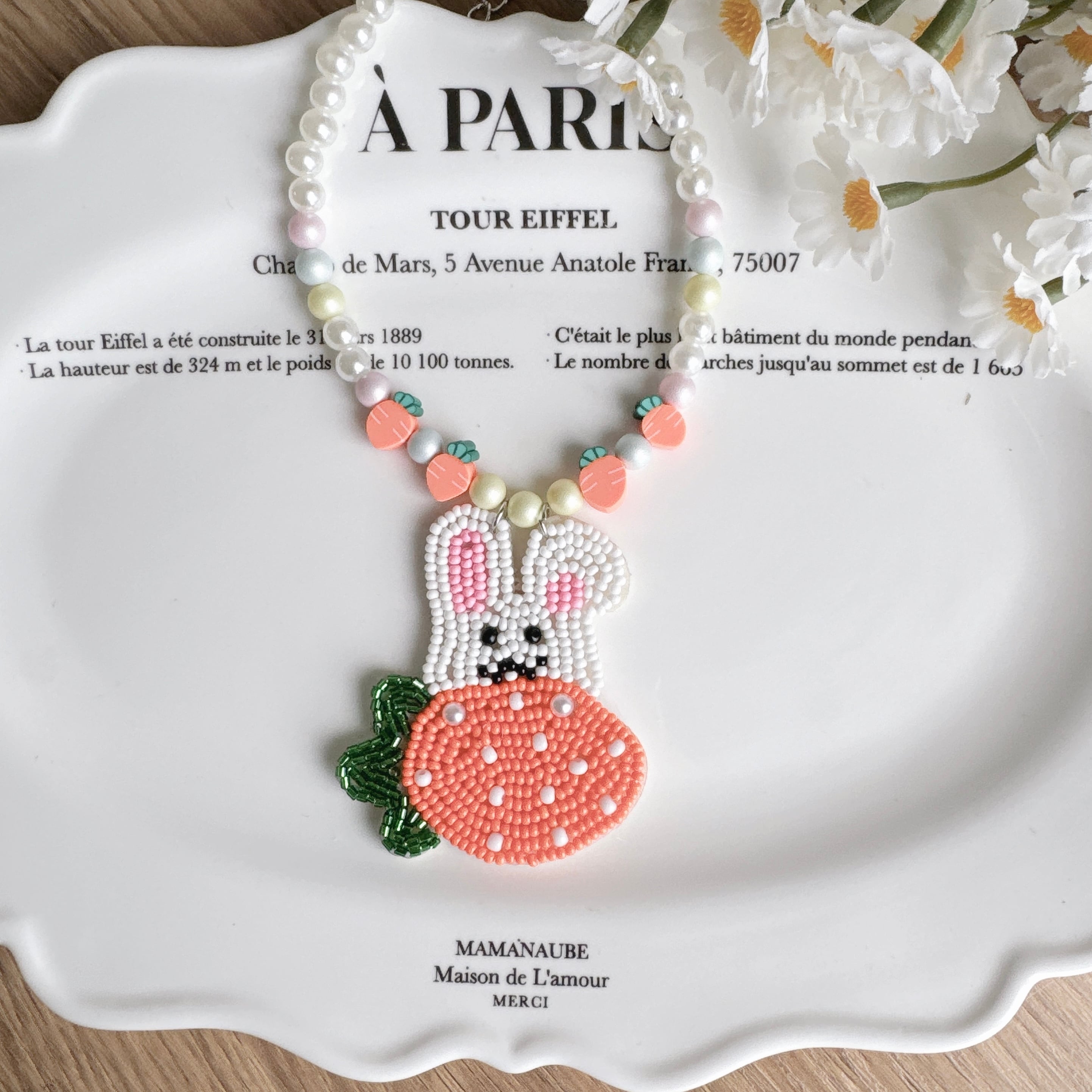 ニンジンうさちゃんネックレス