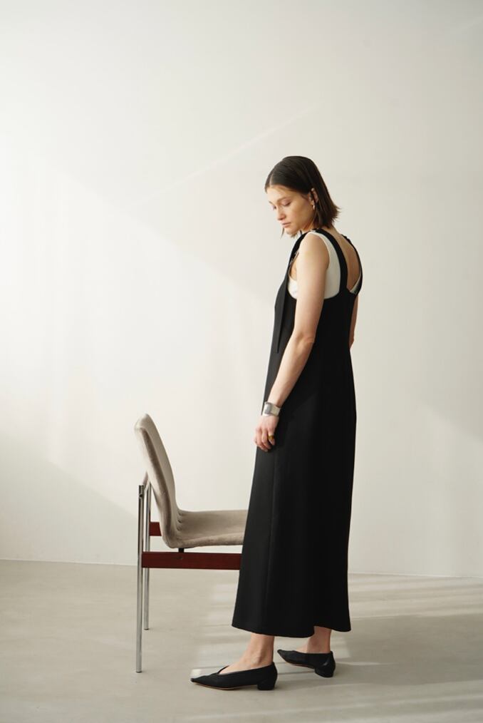 23SS】CLANE クラネ / SLANT LINE SALOPETTE ONE PIECE | TRENT