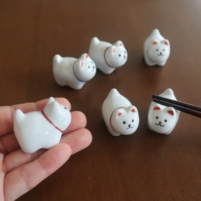 波佐見焼 箸置き 犬 Hasami-yaki Chopstick rest Dog #428 | 和食器の