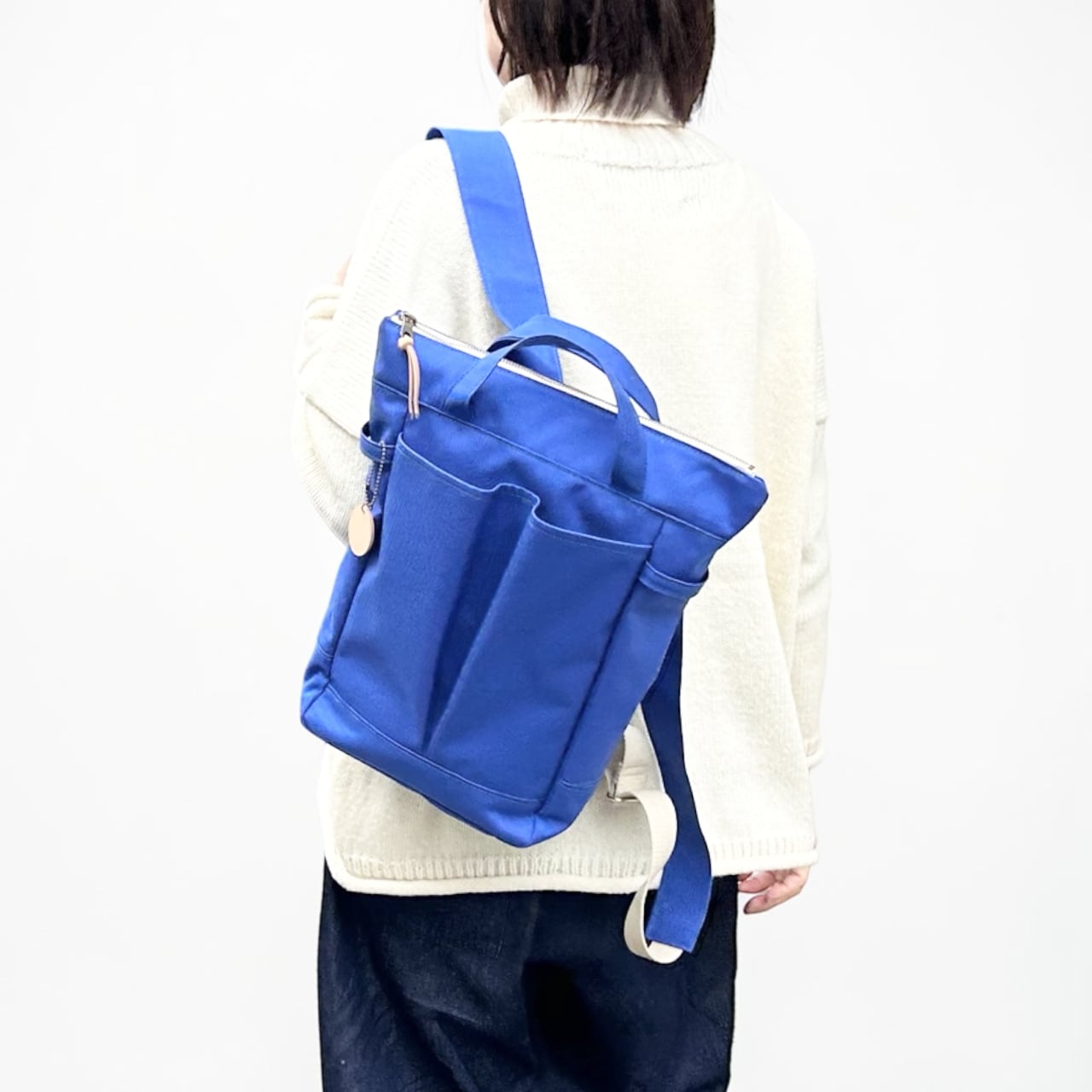 受注製作 hike30:ブルー(撥水加工ナイロン素材リュック)
