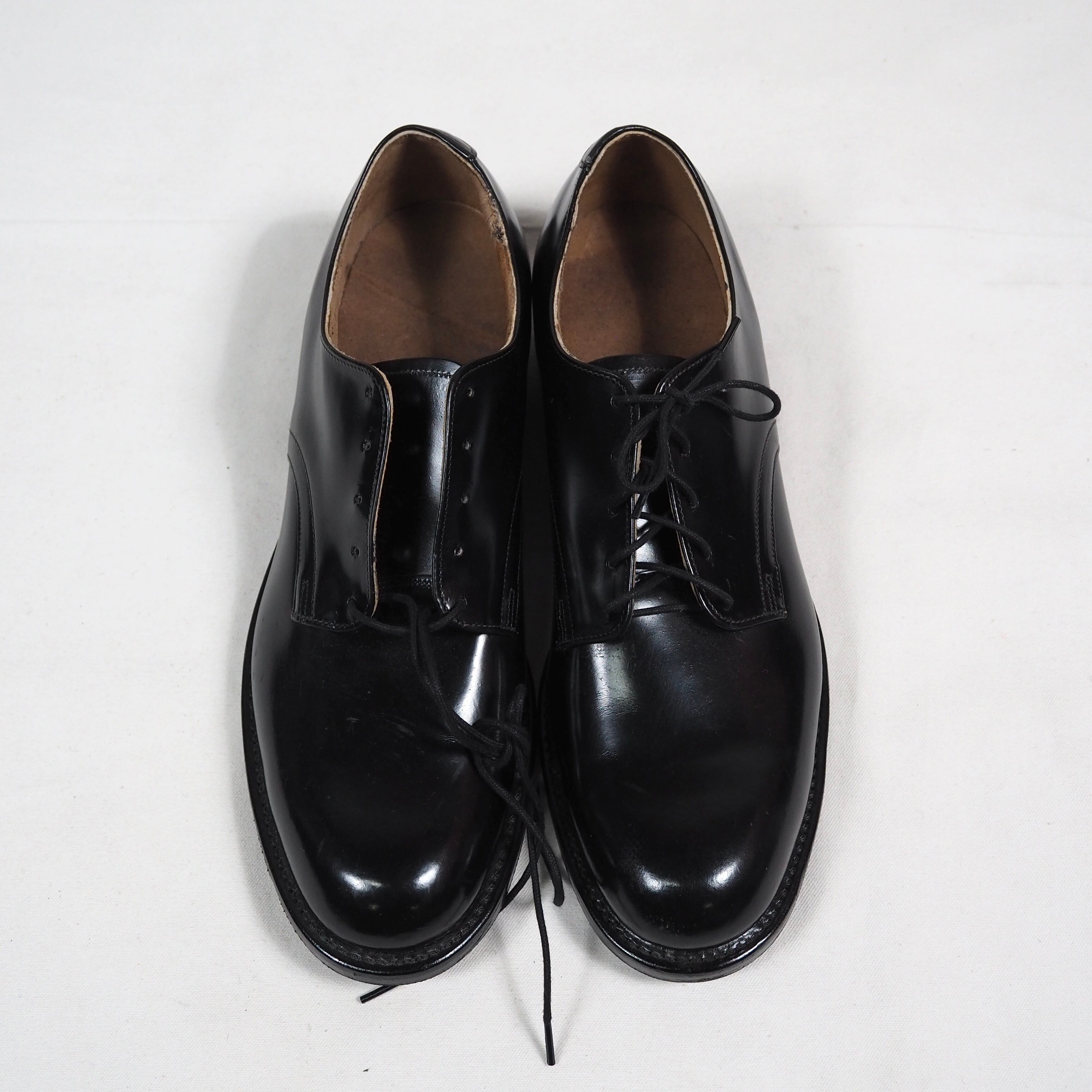 【NOS】80's U.S.NAVY oxford leather service shoes 9N CLARKSVILLE 27cm/アメリカ軍 レザー サービスシューズ