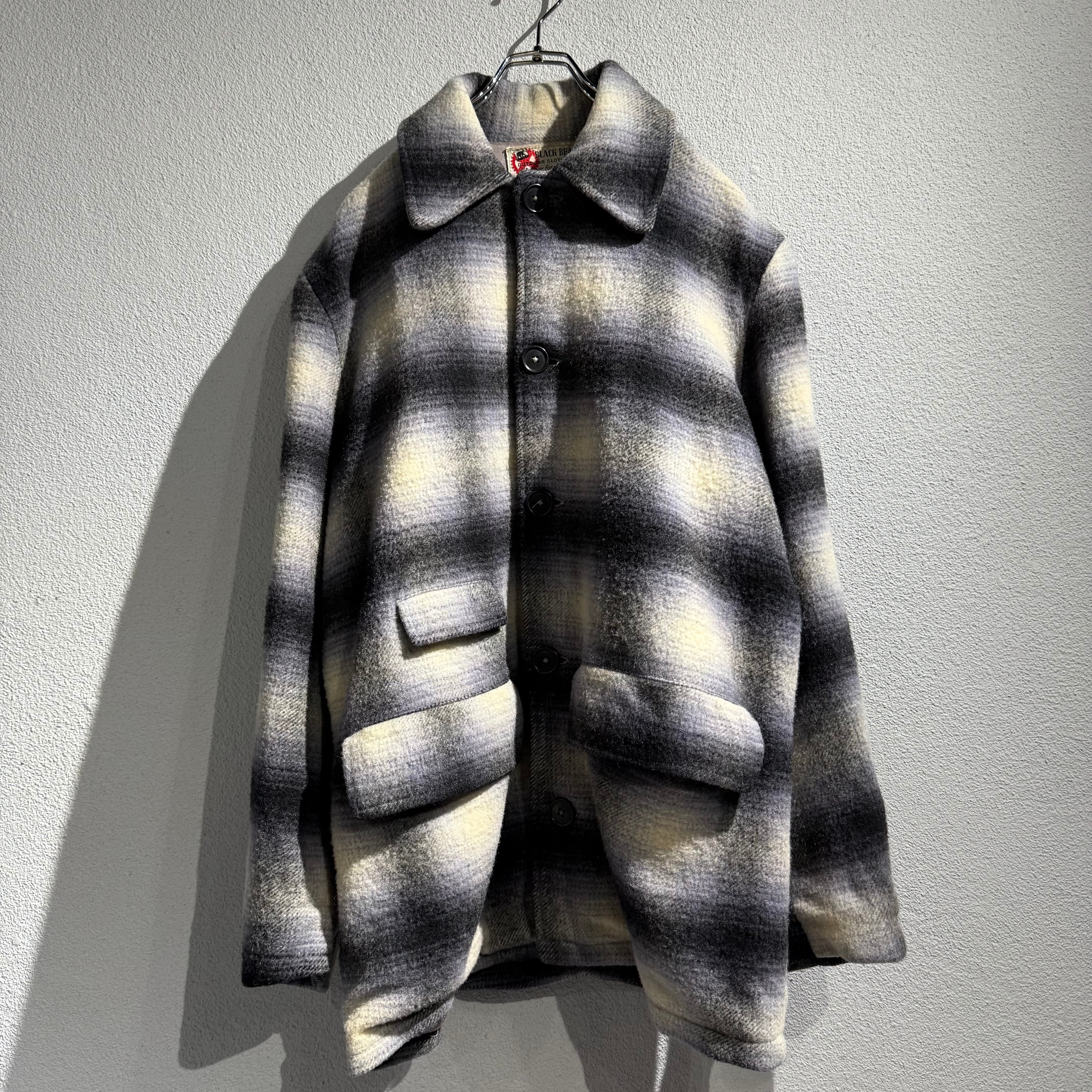 ジャケット・アウター WOOL OMBRE CHECK 50'S JACKET 50s~ ombre check wool coat | RIYAN