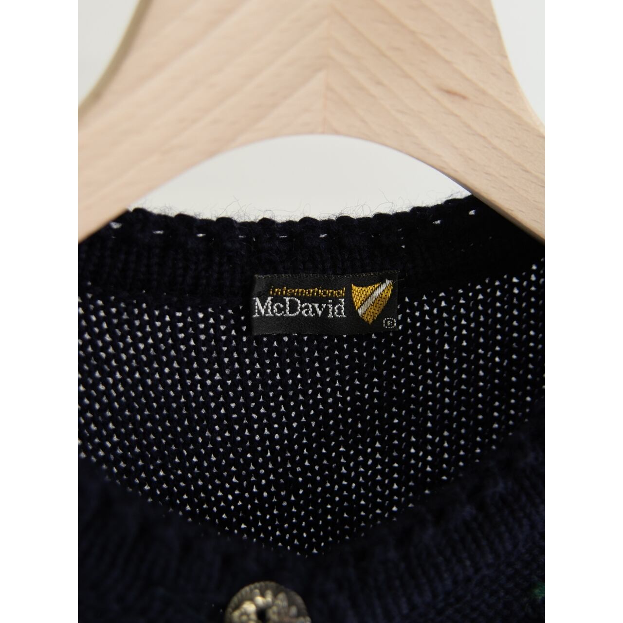 【McDavid】Made in West Germany 100% Wool Knit Cardigan（西ドイツ製 ウールニットカーディガン）