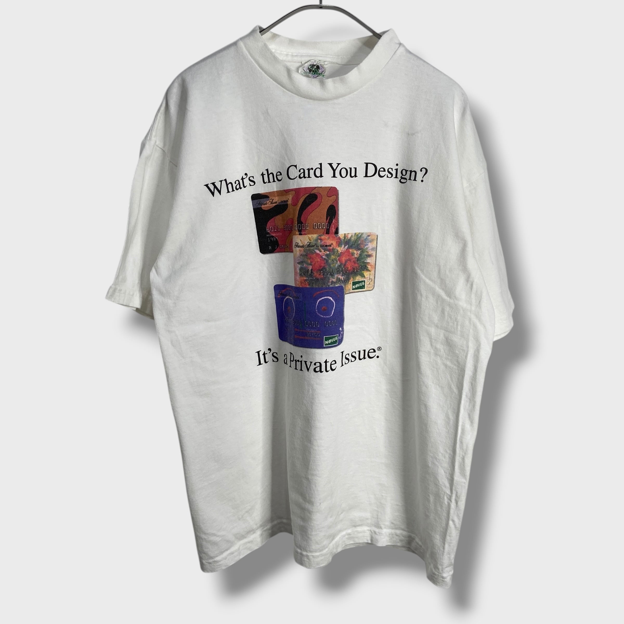 90s DISCOVER クレジットカード プロモTシャツ L 企業系 | 古着屋 Uan
