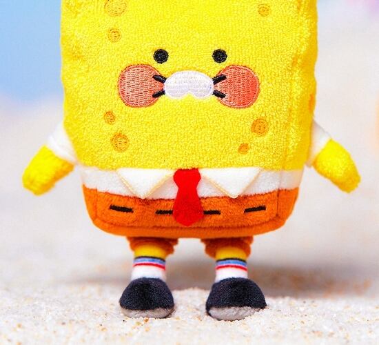 【KAKAO FRIENDS】スポンジボブ コラボ ぬいぐるみ チュンシギ KAKAO FRIENDS】スポンジボブ コラボ ぬいぐるみキーホルダー 3